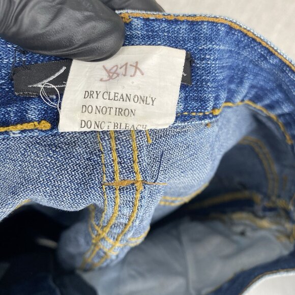 Vintage Lillie Rubin Jeans 6 Denim Flare Y2K Sequin Patch Embroidered - Picture 10 of 14